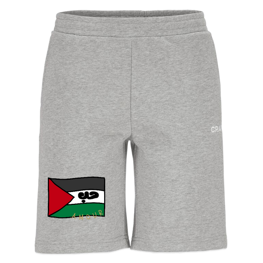 Short de jogging CRAFT - Amour - gris chiné