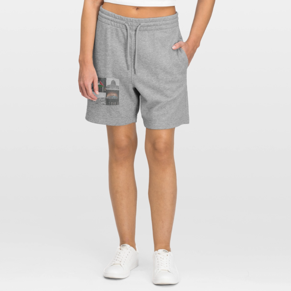 Short de jogging bio - gris chiné