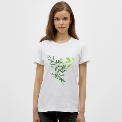 T-shirt Femme - Oiseau - blanc