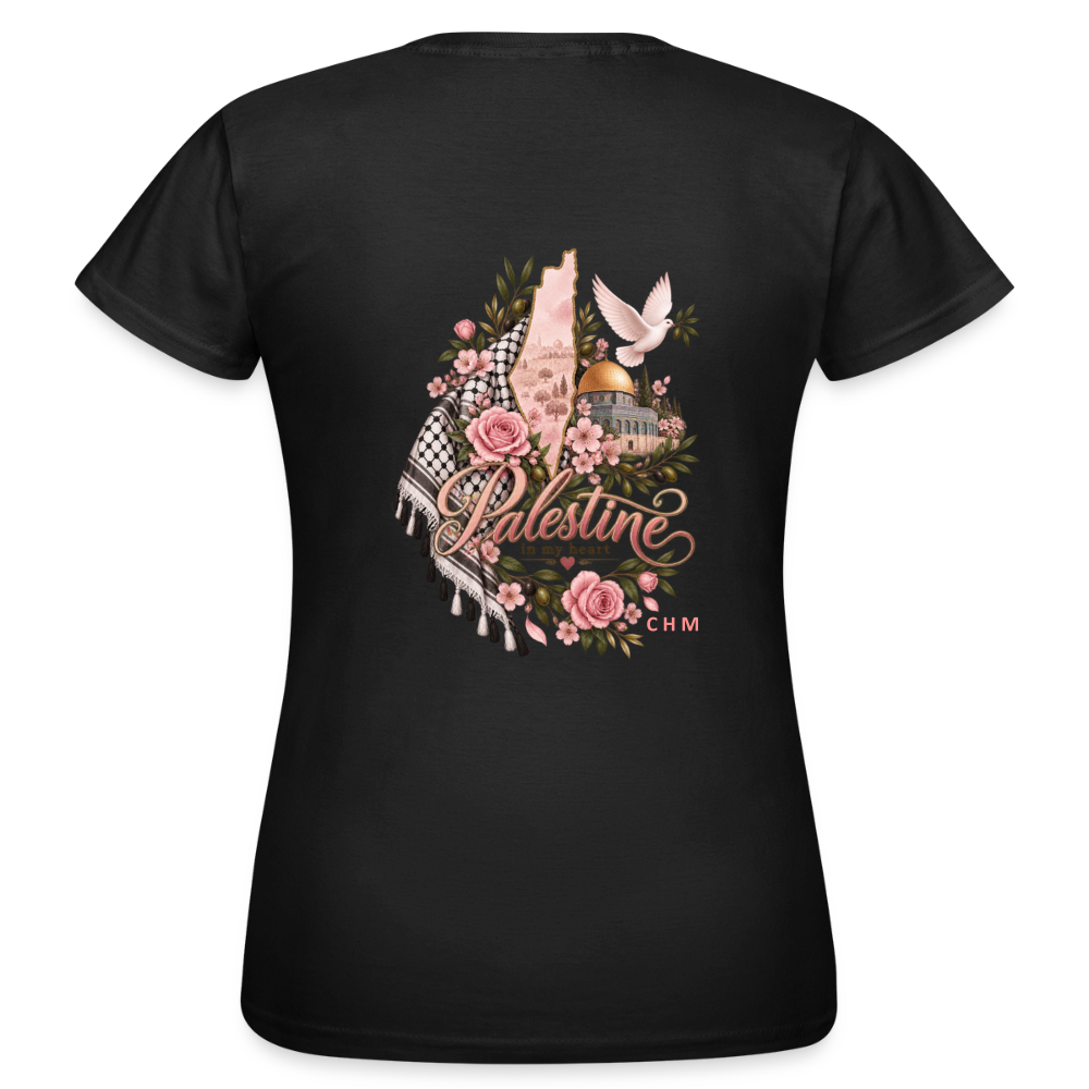 T-shirt - heart - noir