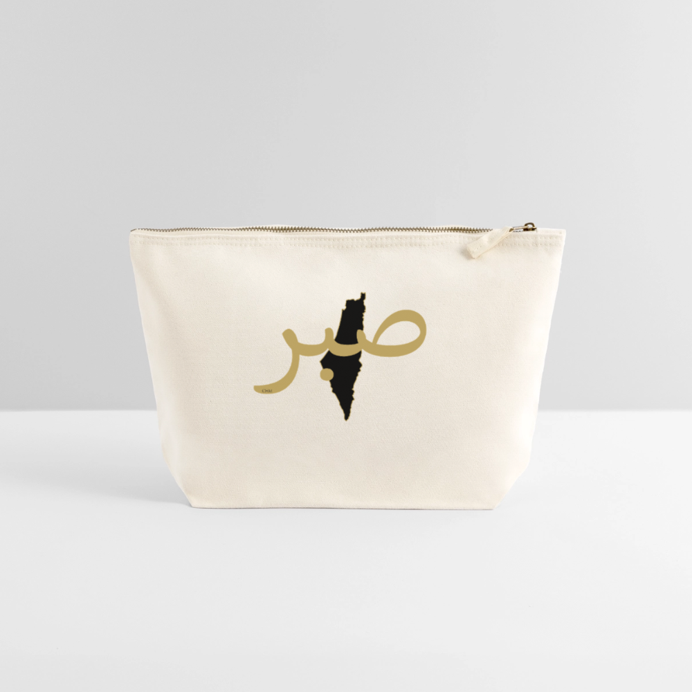 Pochette en toile taille L - blanc naturel