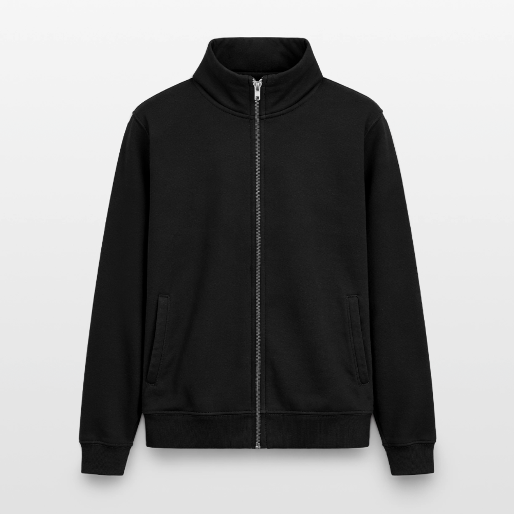 Sweat zippé unisexe en coton bio - noir