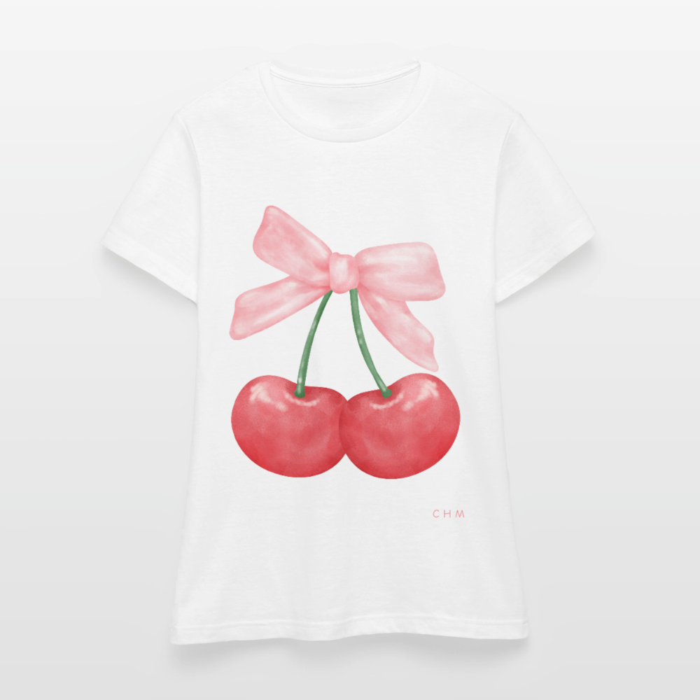 T-shirt - cherry dream - blanc