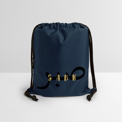 Sac à cordon en polyester recyclé-SABR - bleu marine