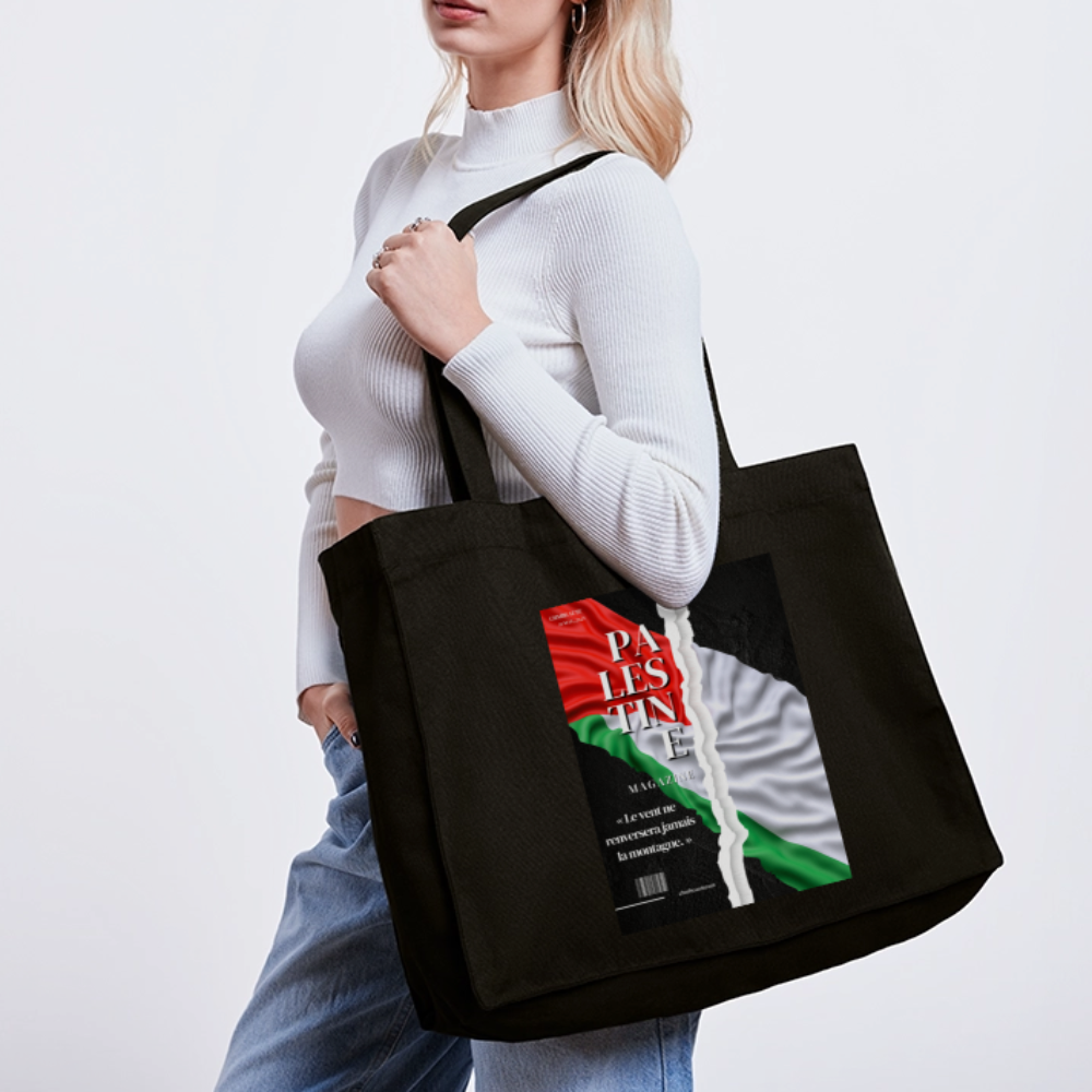 Cabas recyclé - Magazine - noir