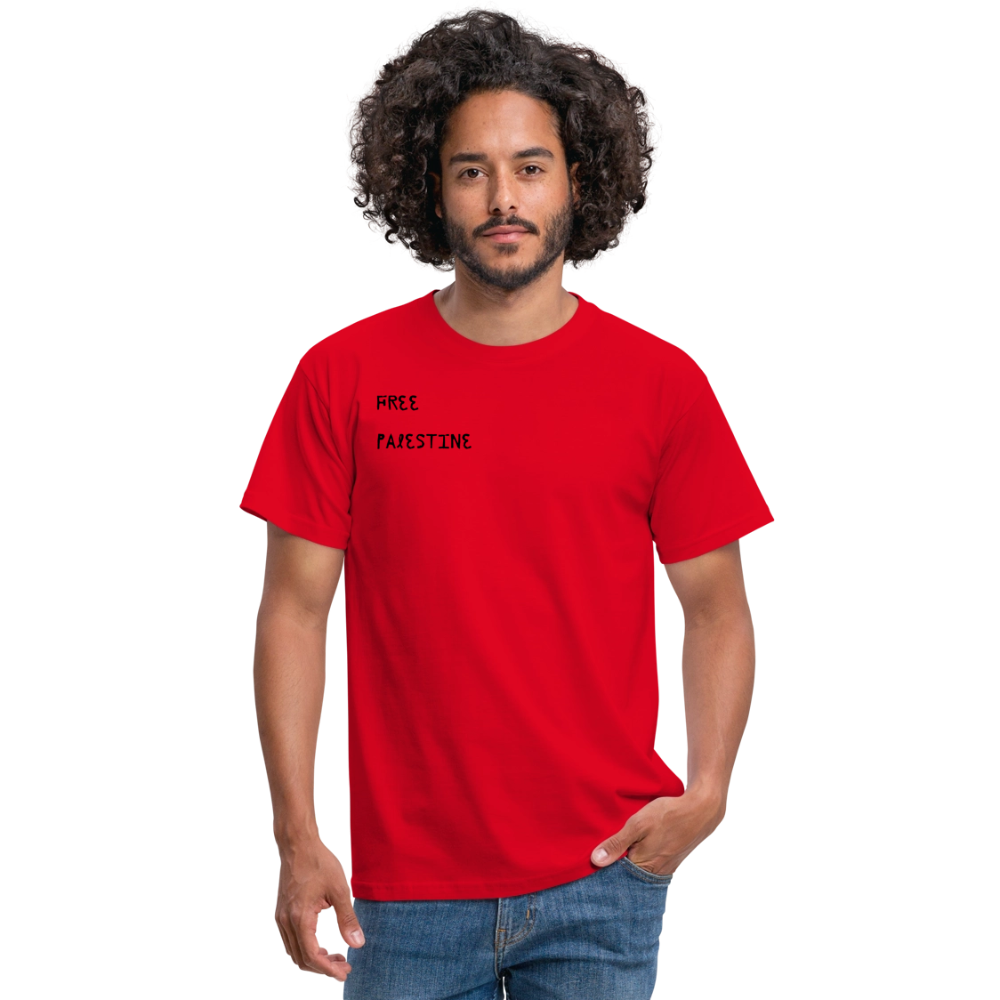 T-shirt Homme - PALESTINE - rouge
