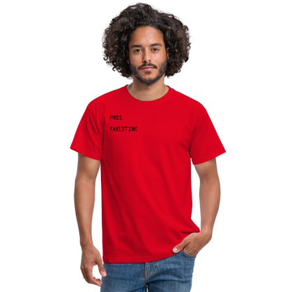 T-shirt Homme - PALESTINE - rouge