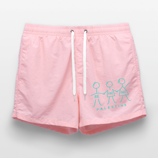 Short de bain - Re Fré Pali - rose