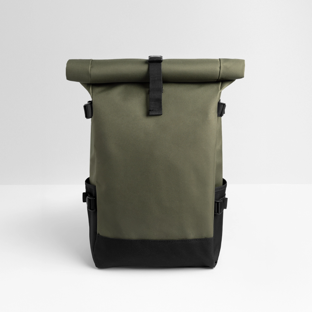 Sac à dos roll top - olive/noir