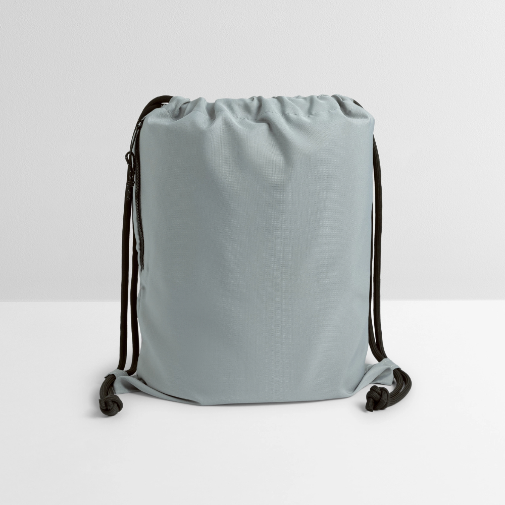 Sac à cordon en polyester recyclé - gris fer délavé
