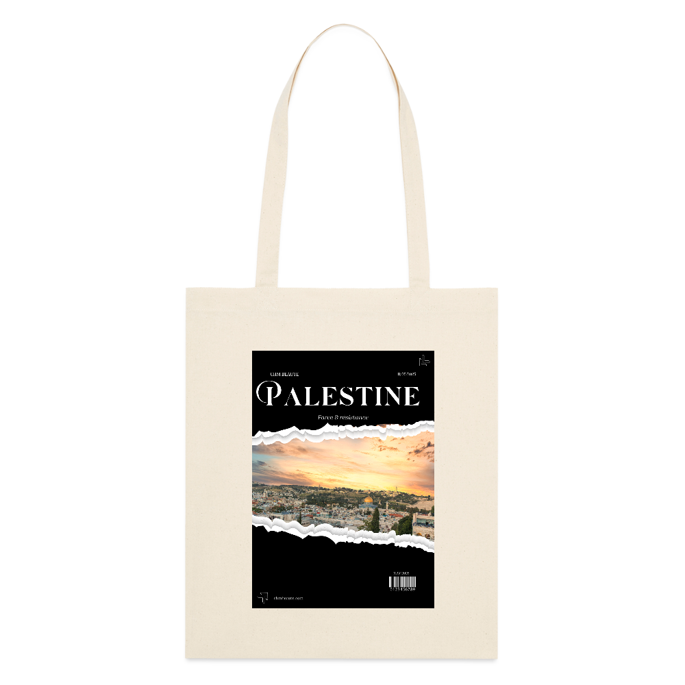 Tote bag bio - Timbre - blanc gris