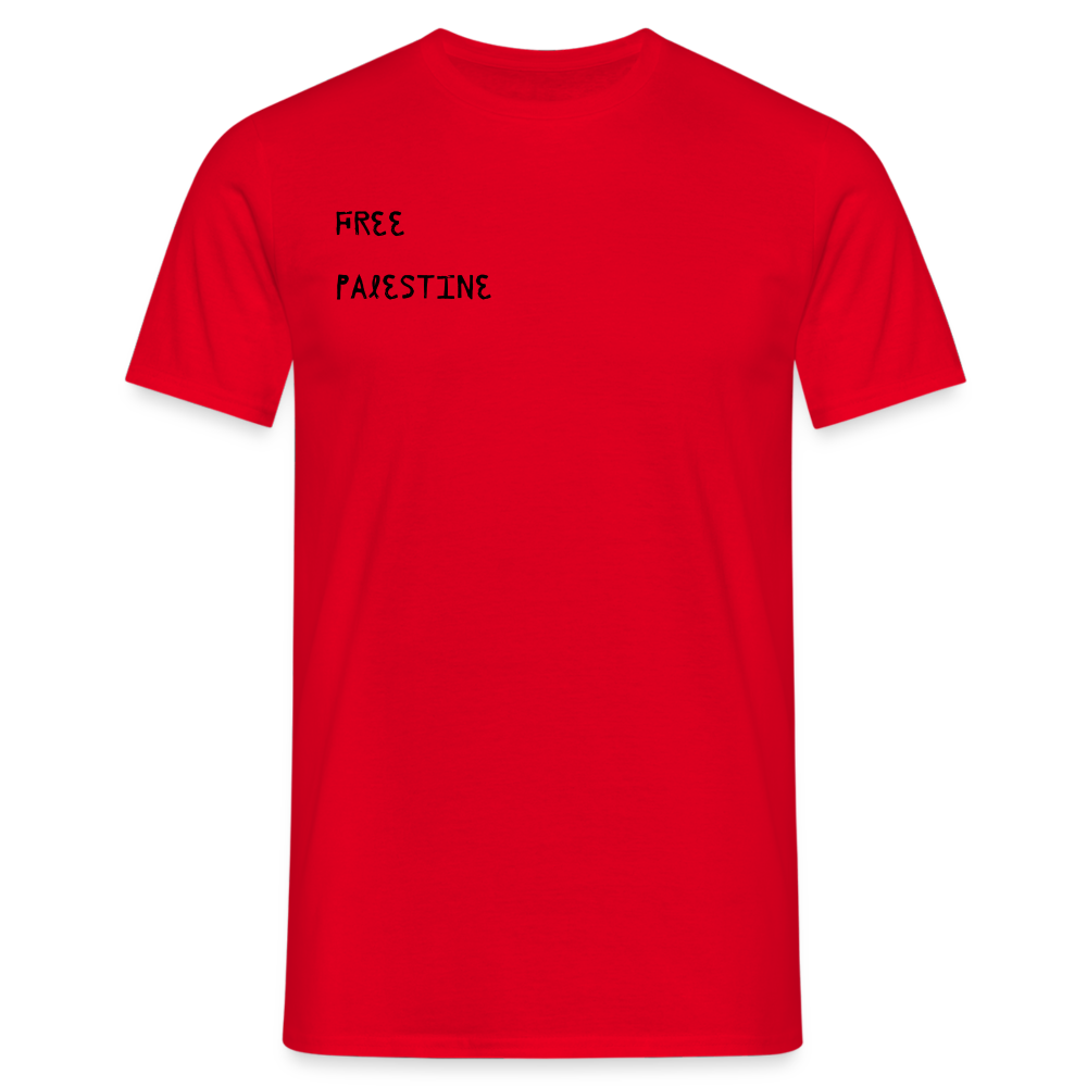 T-shirt Homme - PALESTINE - rouge