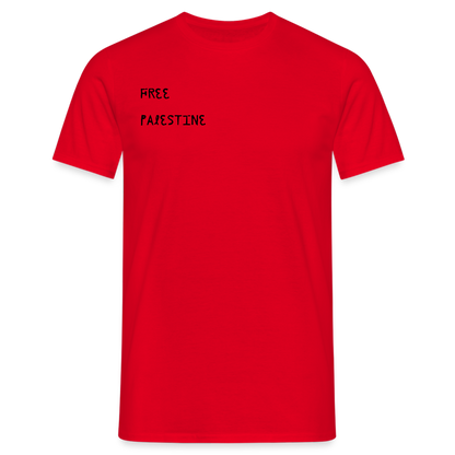 T-shirt Homme - PALESTINE - rouge