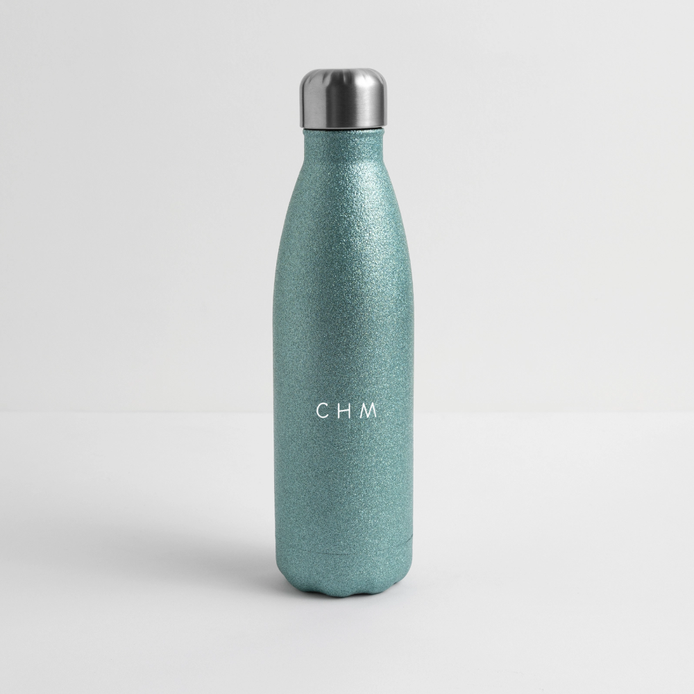 Gourde isotherme pailletée 500 ml - paillettes bleues