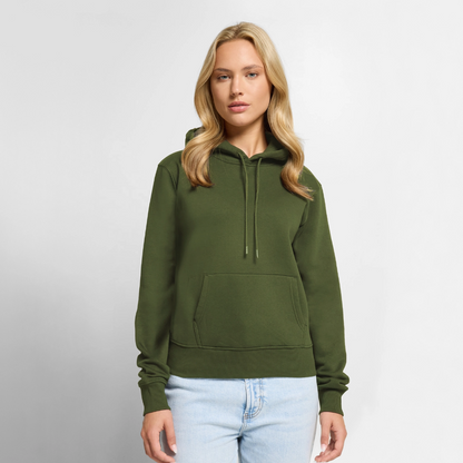 Sweat-shirt à capuche femmes سلام - kaki