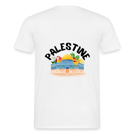 T-shirt Homme - PALESTINE - blanc