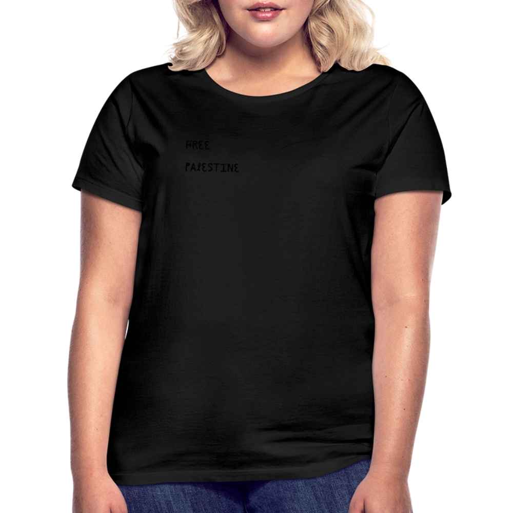 T-shirt Femme - PALESTINE - noir