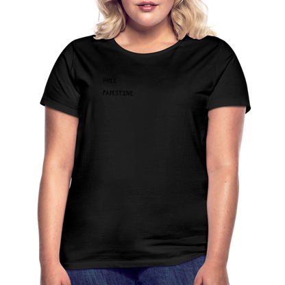 T-shirt Femme - PALESTINE - noir