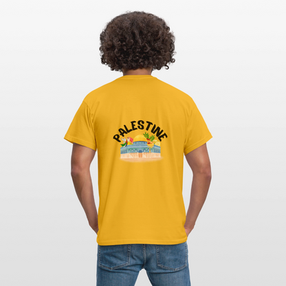 T-shirt Homme - PALESTINE - jaune