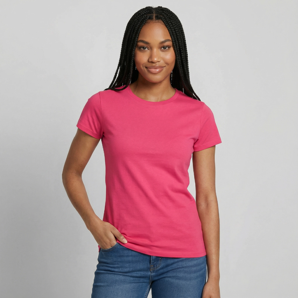 T-shirt - Cerisette - rose azalée