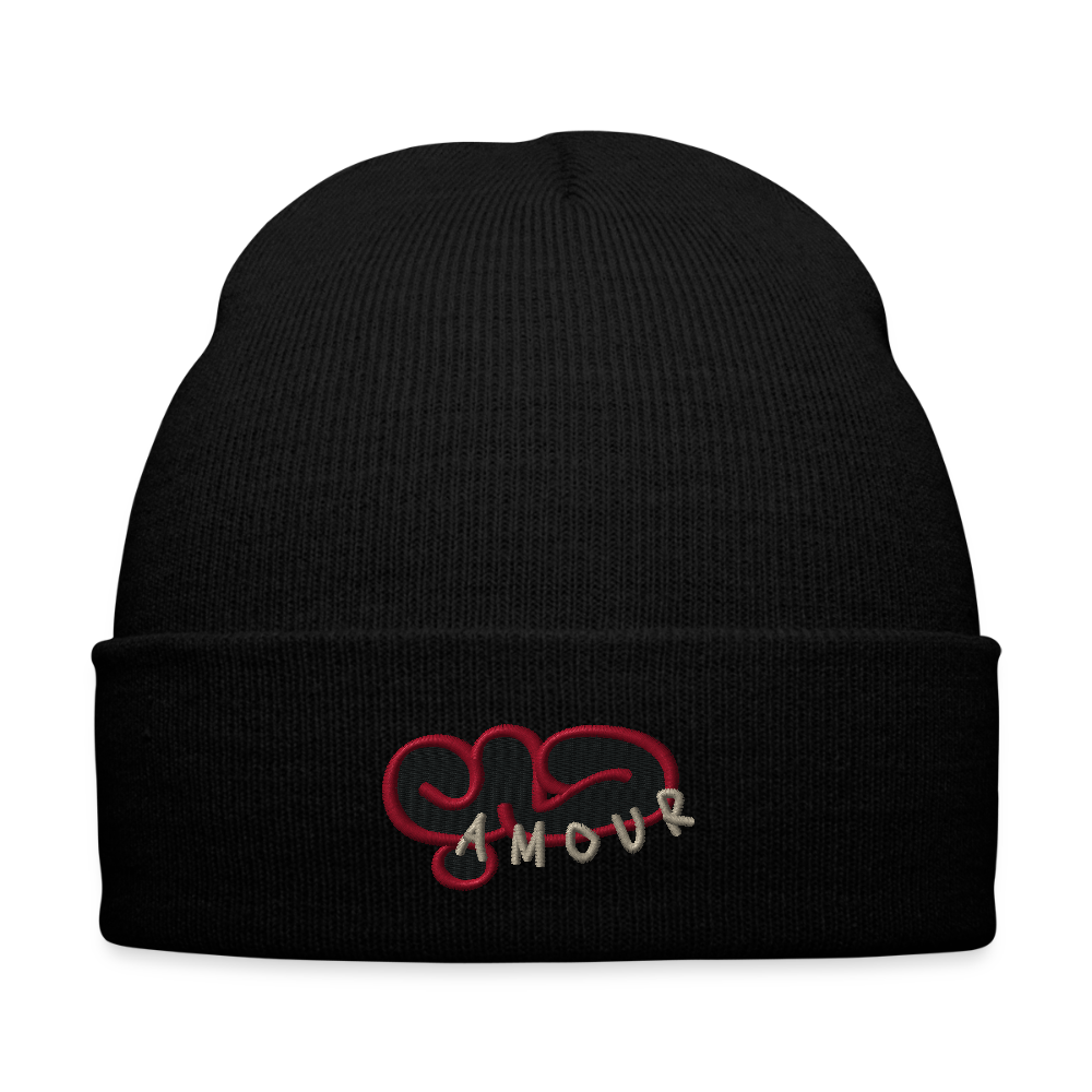 Bonnet- Amour (brodé) - noir