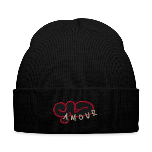 Bonnet- Amour (brodé) - noir