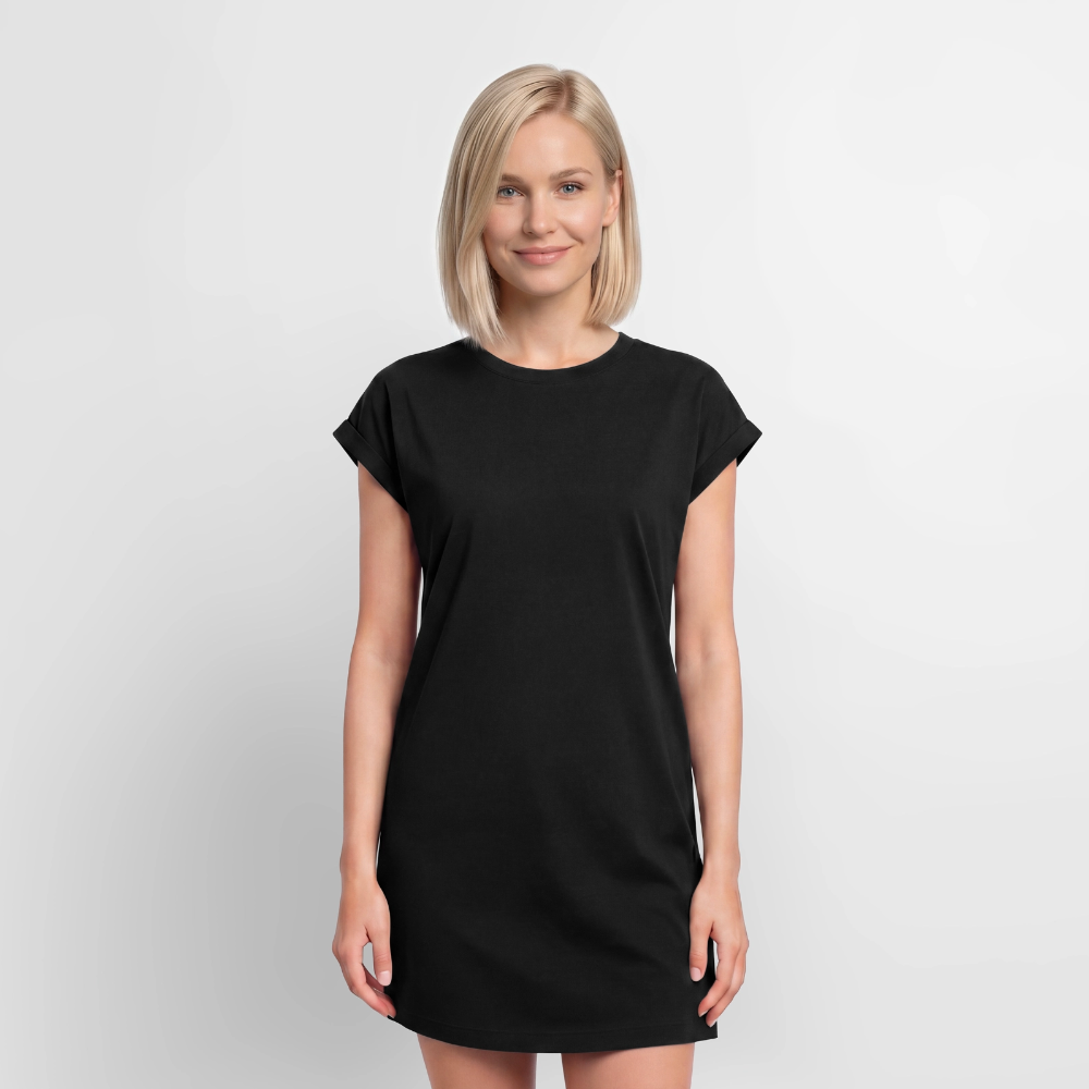 Robe T-shirt femme Premium en coton bio - noir