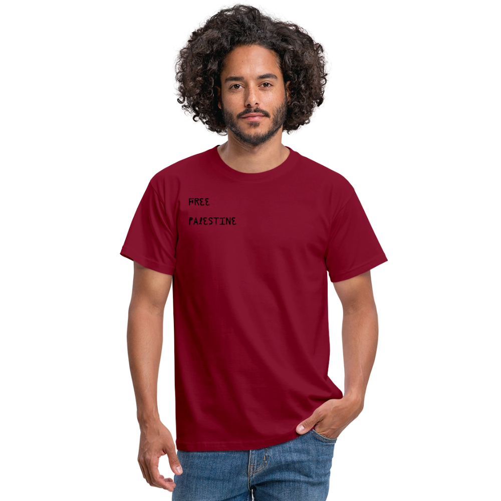 T-shirt Homme - PALESTINE - rouge brique