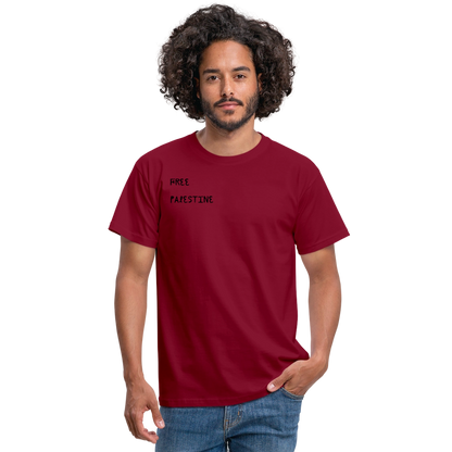 T-shirt Homme - PALESTINE - rouge brique