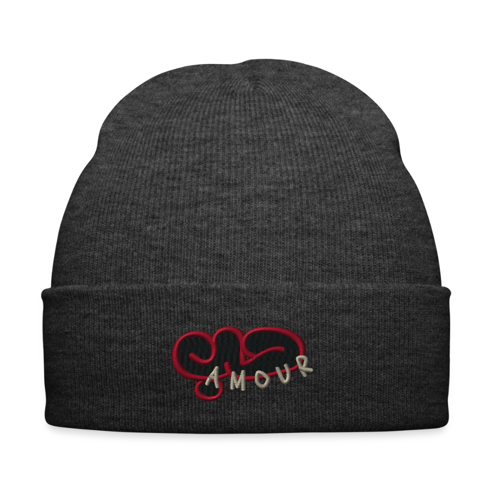 Bonnet- Amour (brodé) - gris anthracite