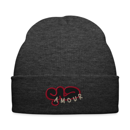 Bonnet- Amour (brodé) - gris anthracite