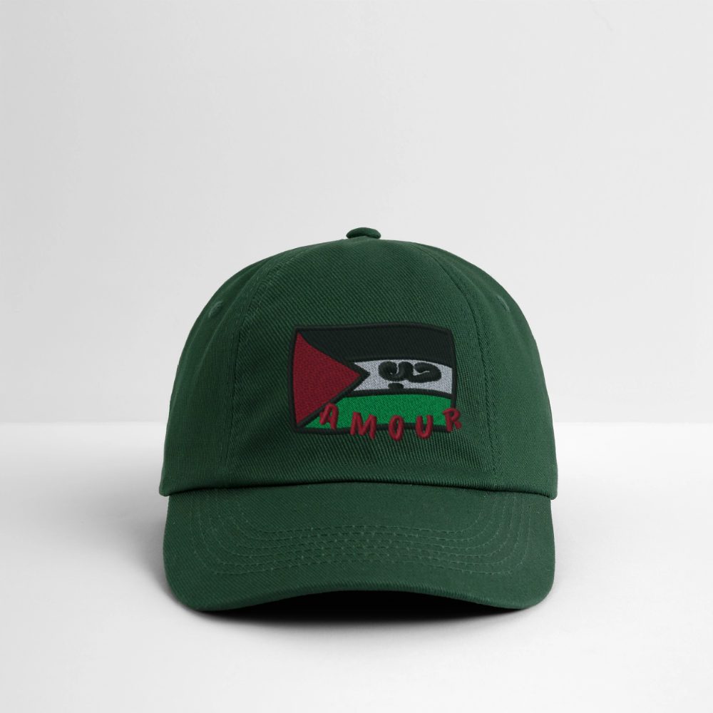 Casquette- Amour (brodée) - vert bouteille