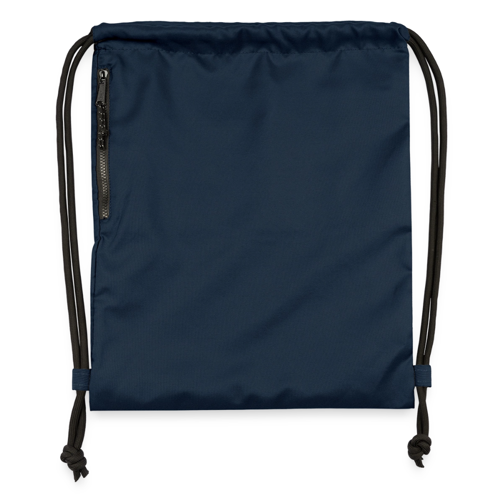 Sac à cordon en polyester recyclé - bleu marine
