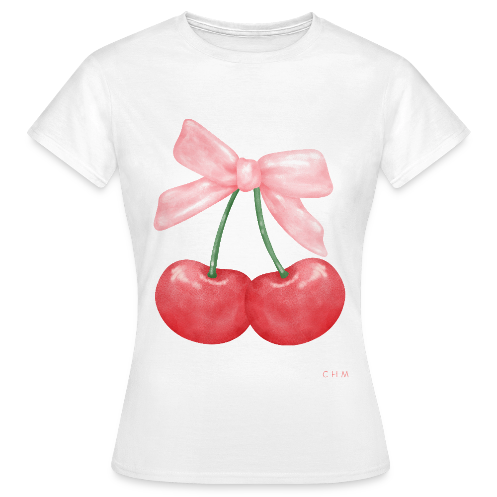 T-shirt - cherry dream - blanc