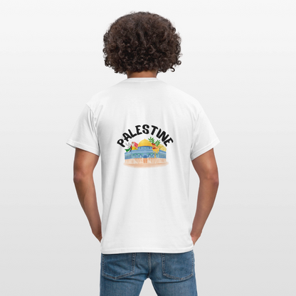 T-shirt Homme - PALESTINE - blanc