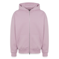 Sweat à capuche unisexe zippé oversize épais SPREAD - rose poudré