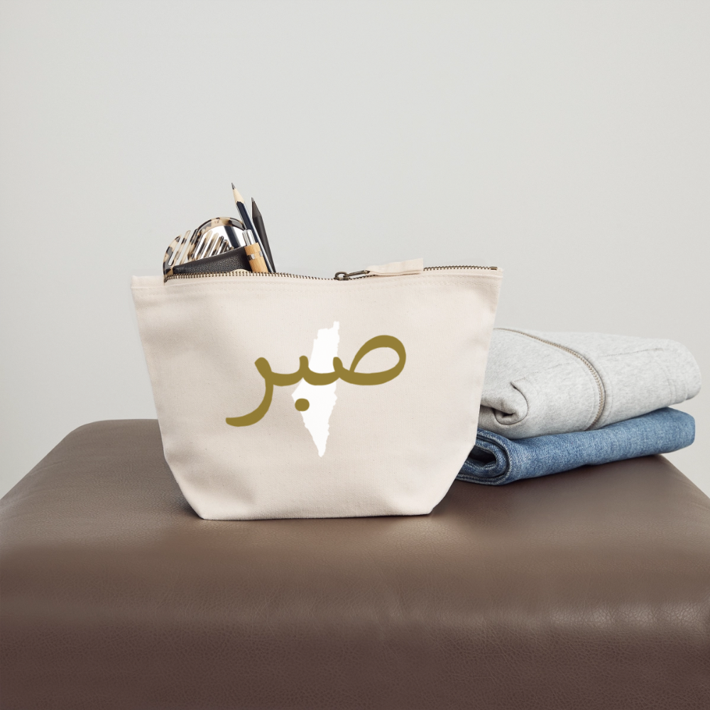 Pochette en toile taille S - blanc naturel