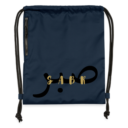 Sac à cordon en polyester recyclé-SABR - bleu marine