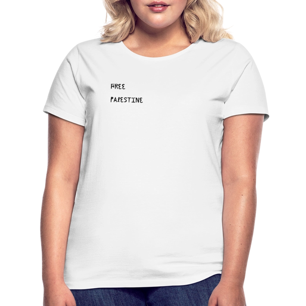 T-shirt Femme - PALESTINE - blanc