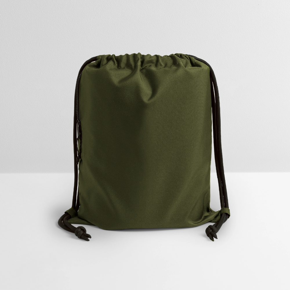 Sac à cordon en polyester recyclé - military green