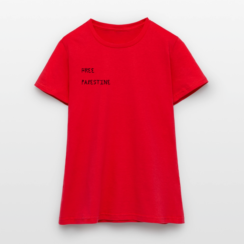 T-shirt Femme - PALESTINE - rouge