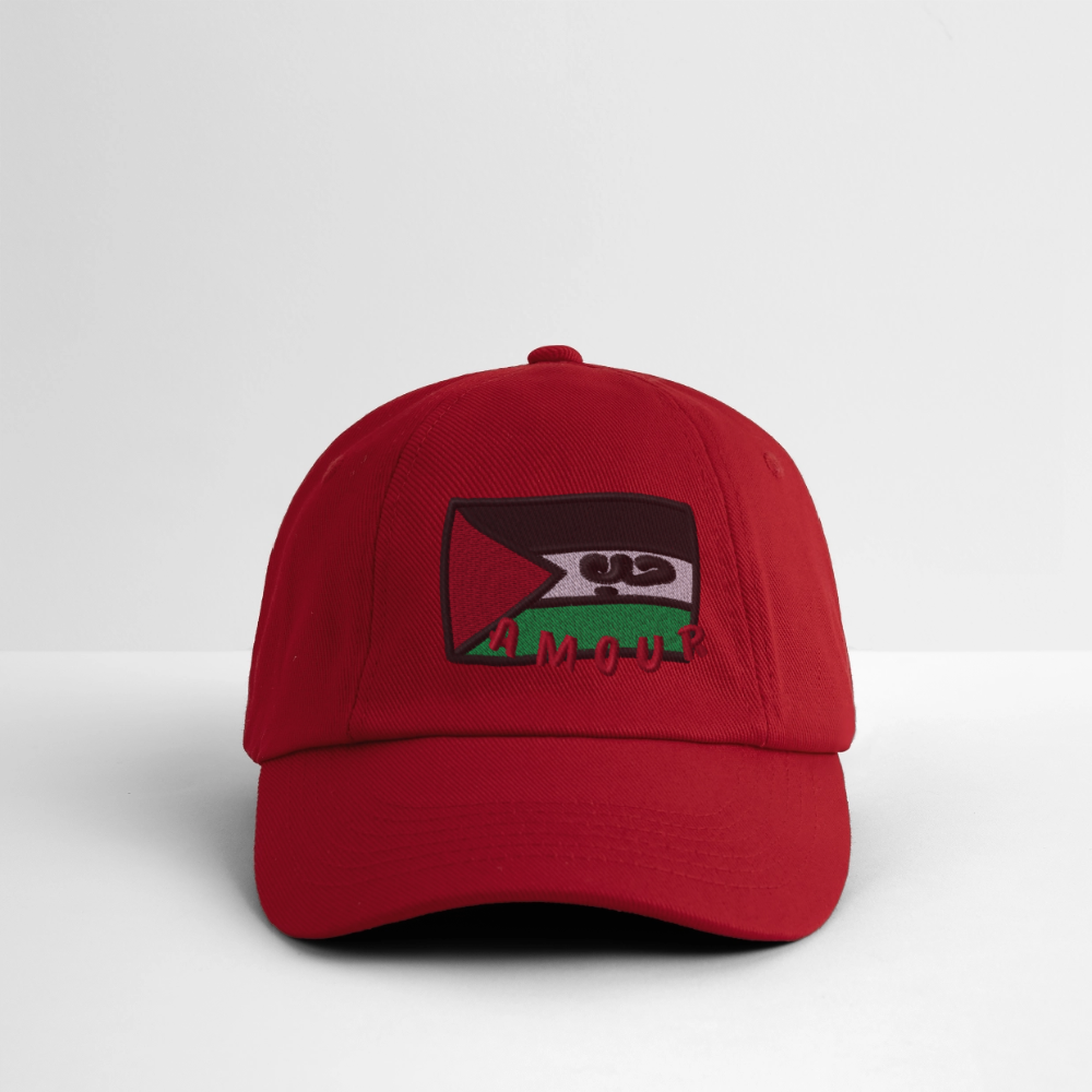 Casquette- Amour (brodée) - rouge classique