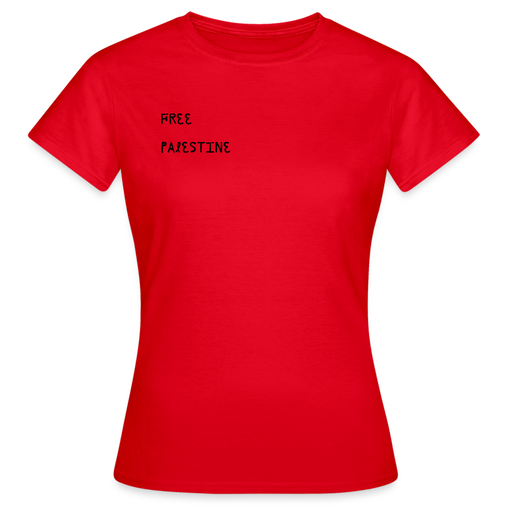 T-shirt Femme - PALESTINE - rouge