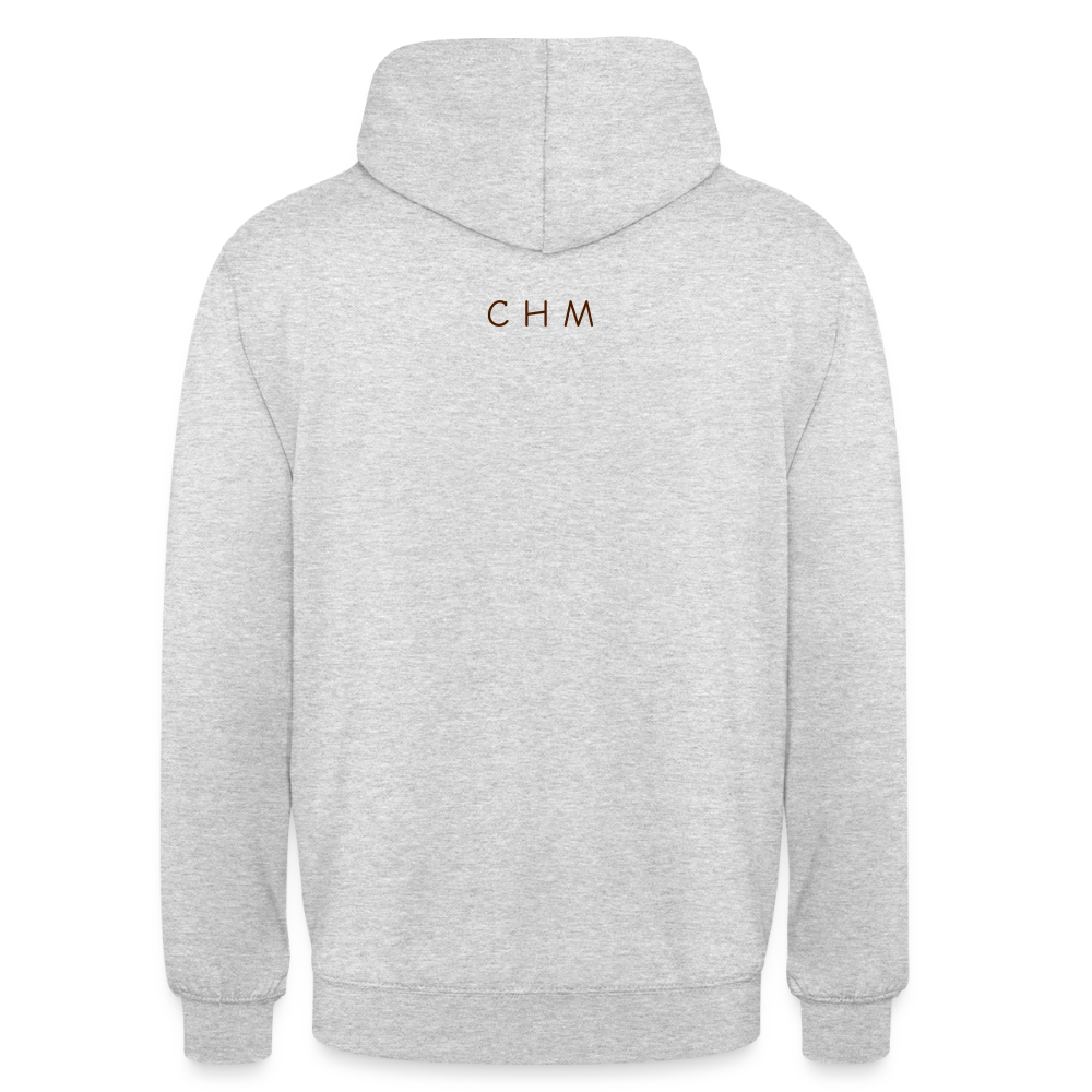 Sweat-shirt à capuche unisexe - gris clair chiné
