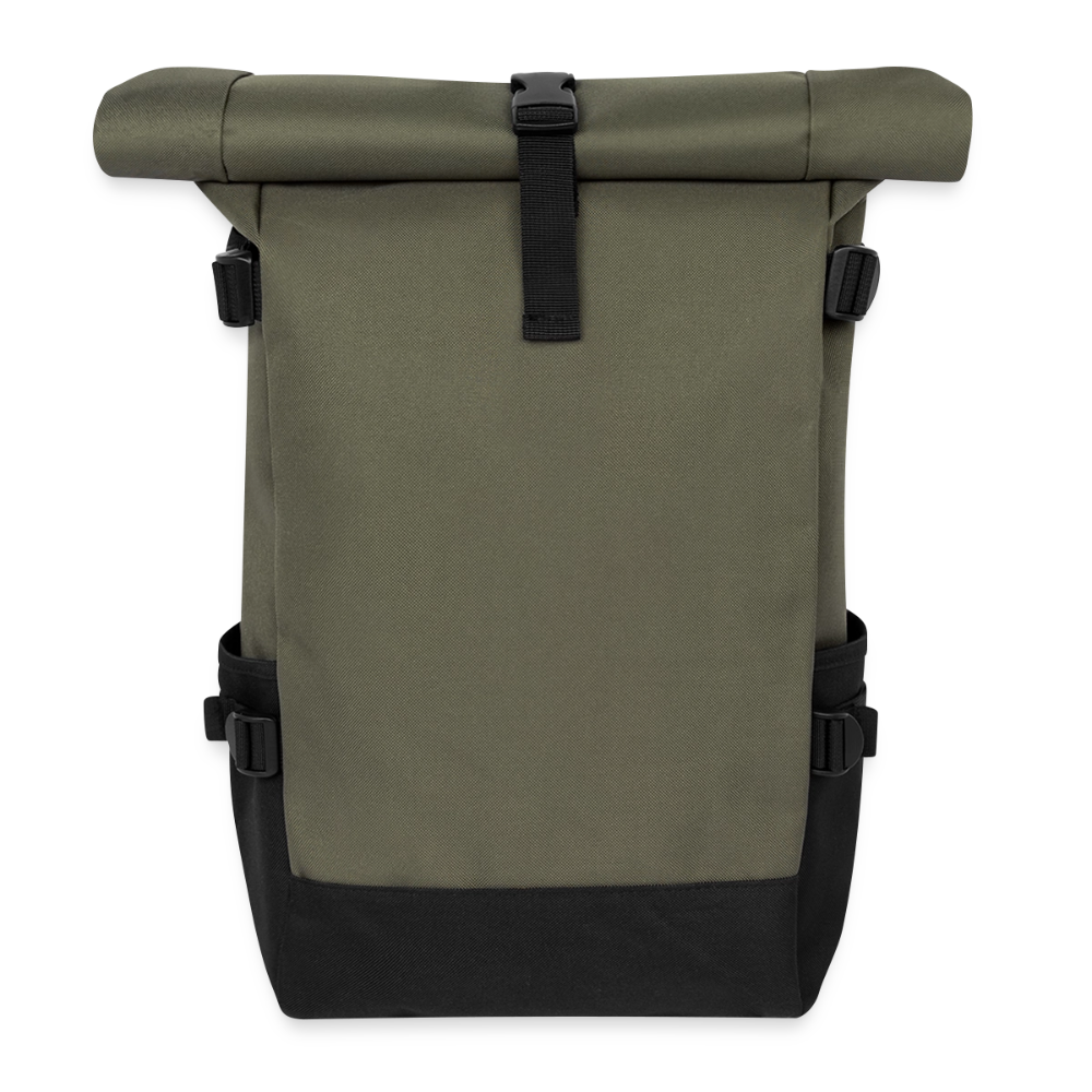 Sac à dos roll top - olive/noir