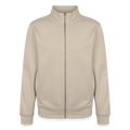 Sweat zippé unisexe en coton bio - beige crème
