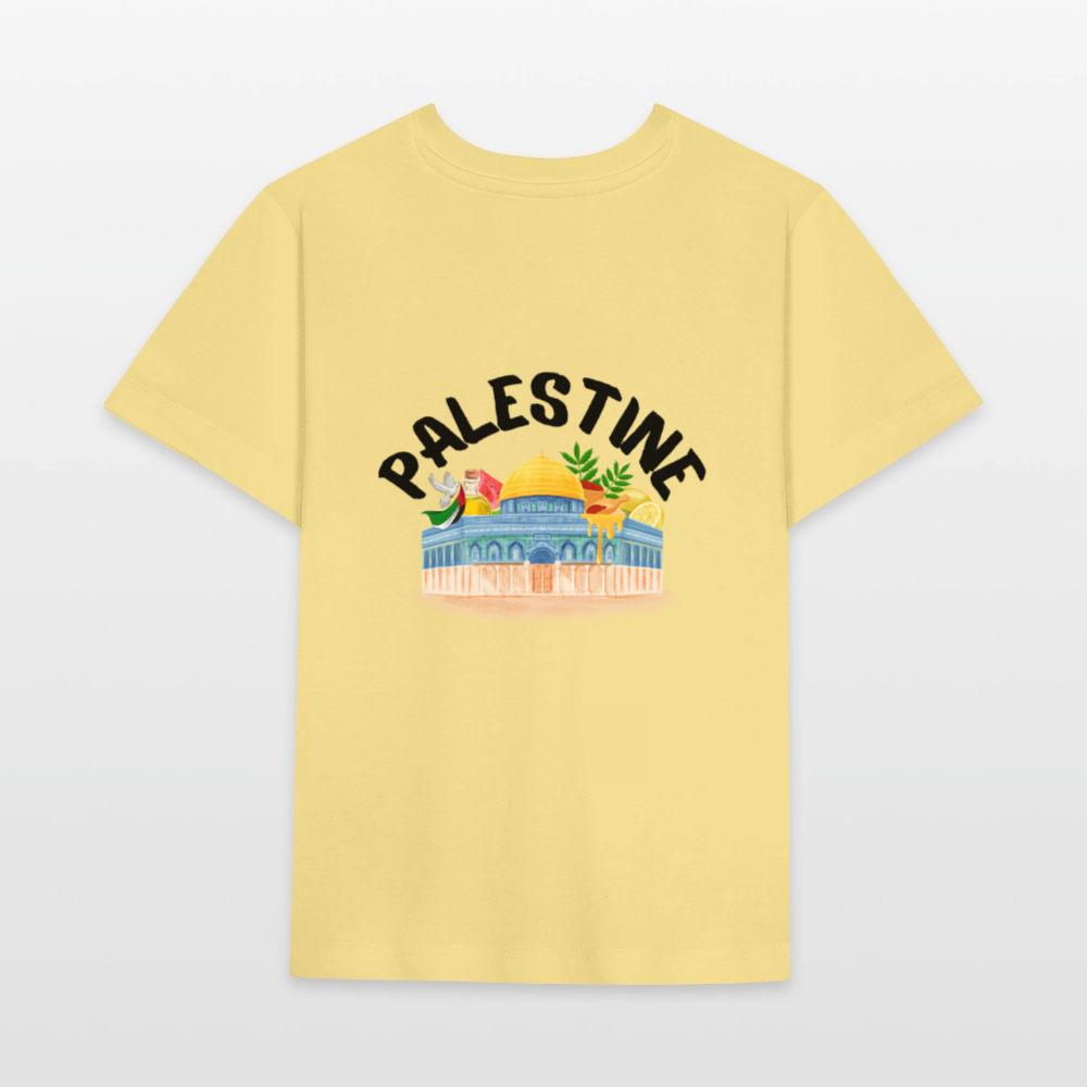 T-shirt bio Enfant - PALESTINE - jaune viva 
