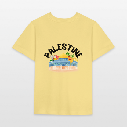 T-shirt bio Enfant - PALESTINE - jaune viva 