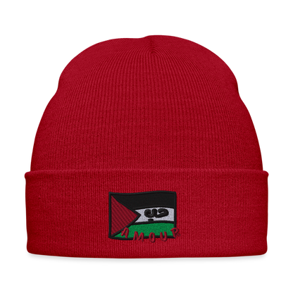 Bonnet - Amour (brodée) - rouge classique