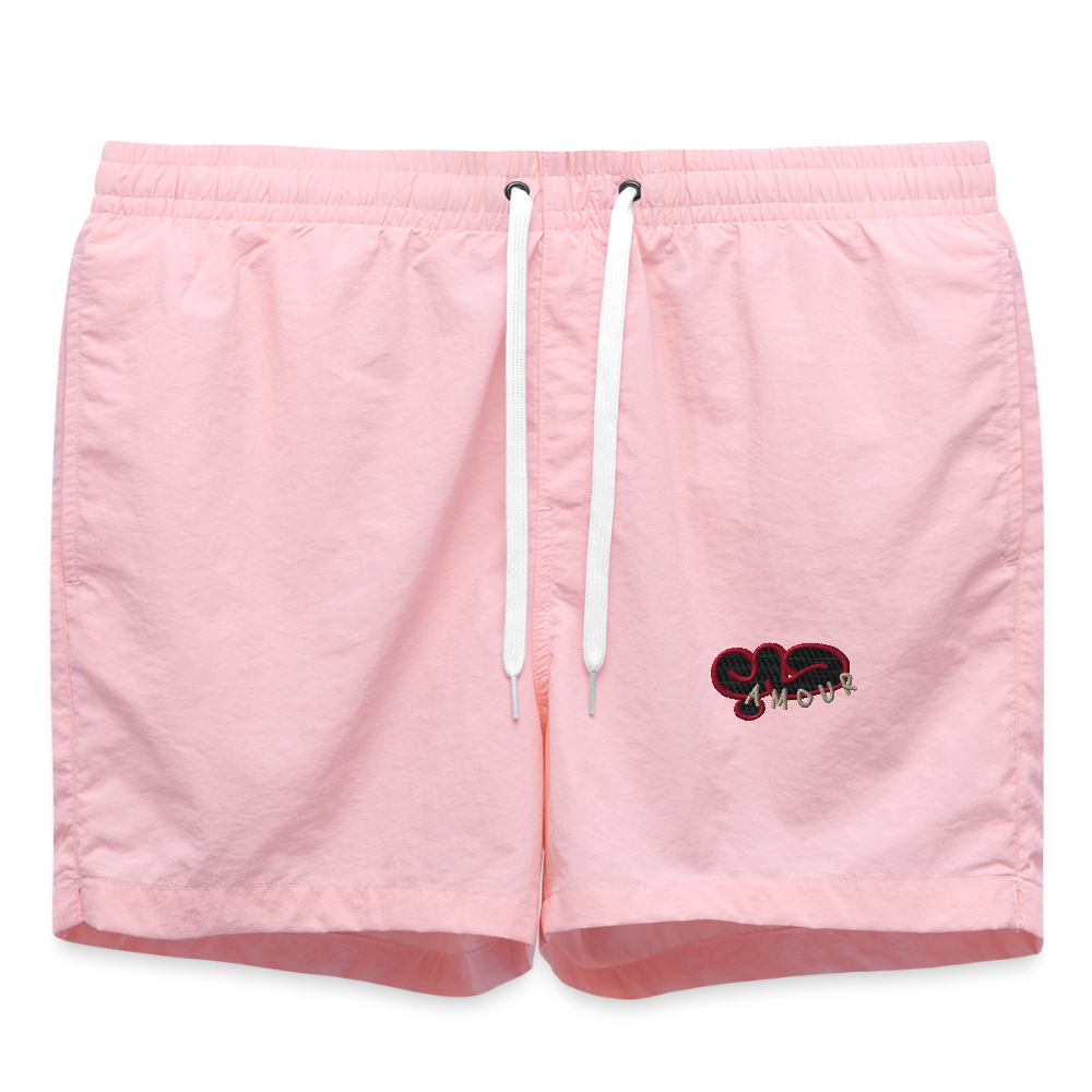 Short de bain (brodé) - rose